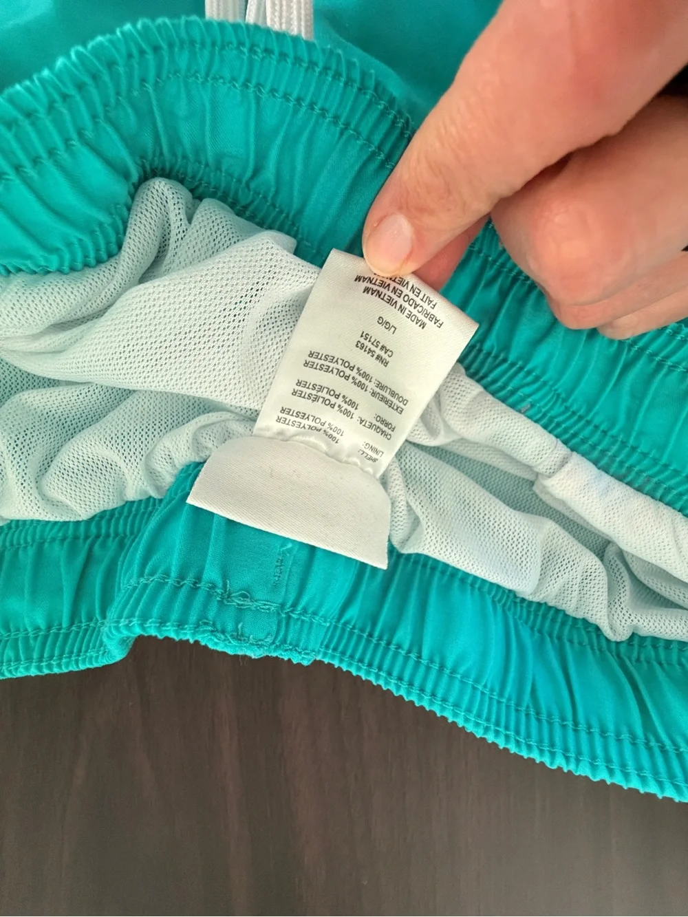 Calvin Klein Bright Teal Swim Shorts with White Logo